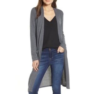 Socialite Grey Duster Sweater EUC